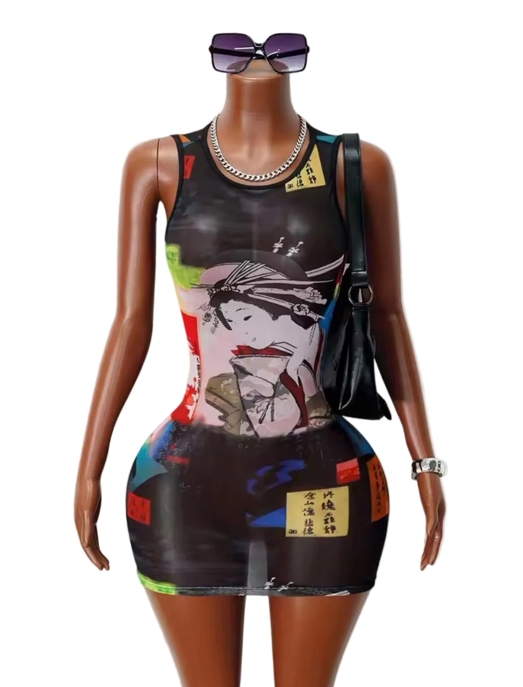 Tokyo Muse Graphic Mini Dress