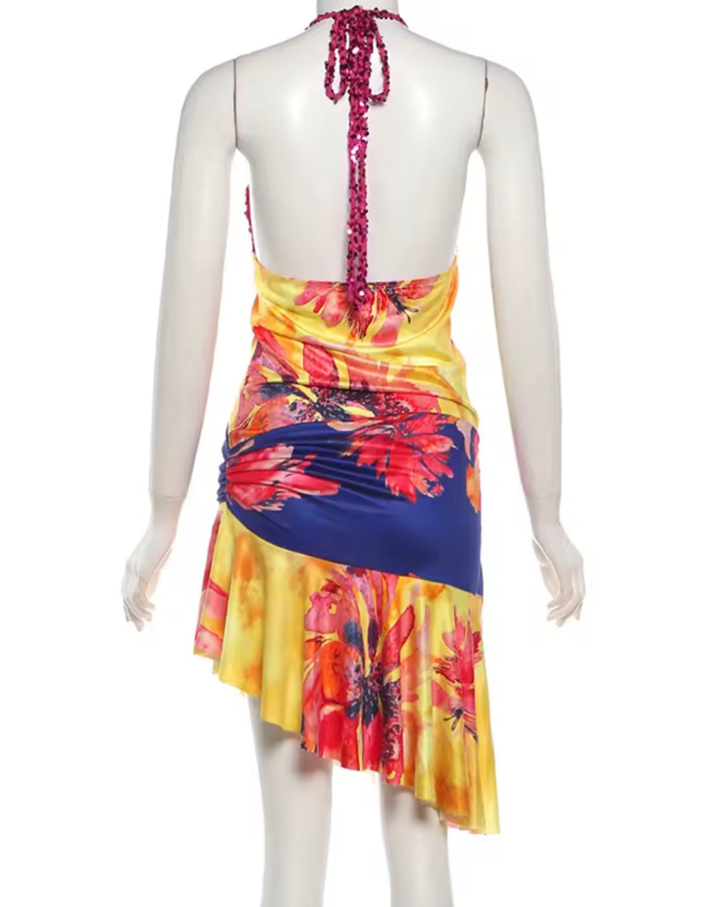 Sunset Bloom Sequin Luxe Dress