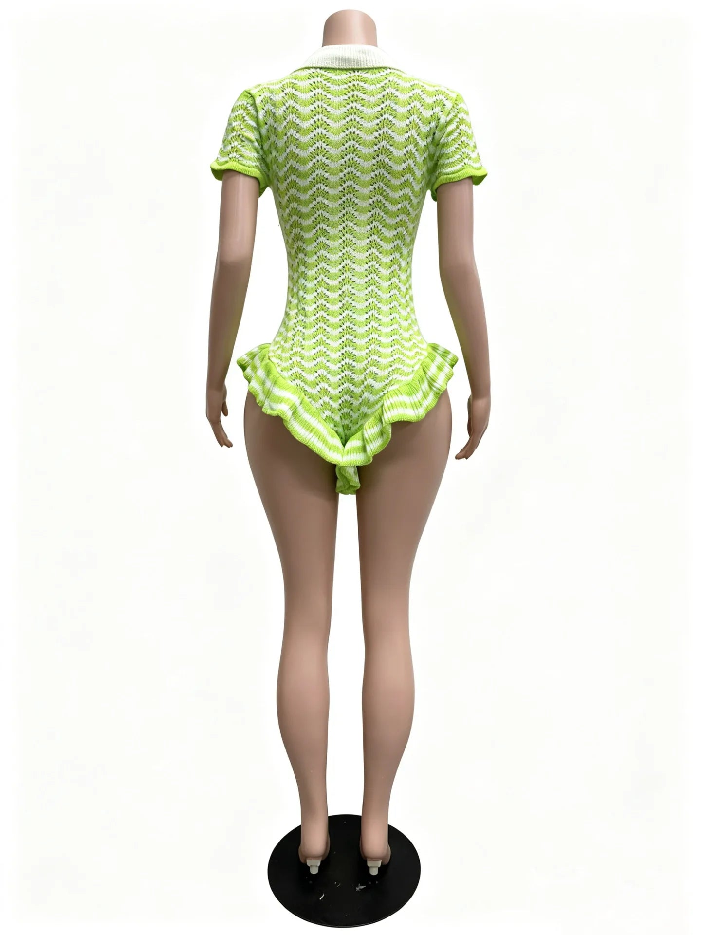 The Capri Flirt Knit Romper