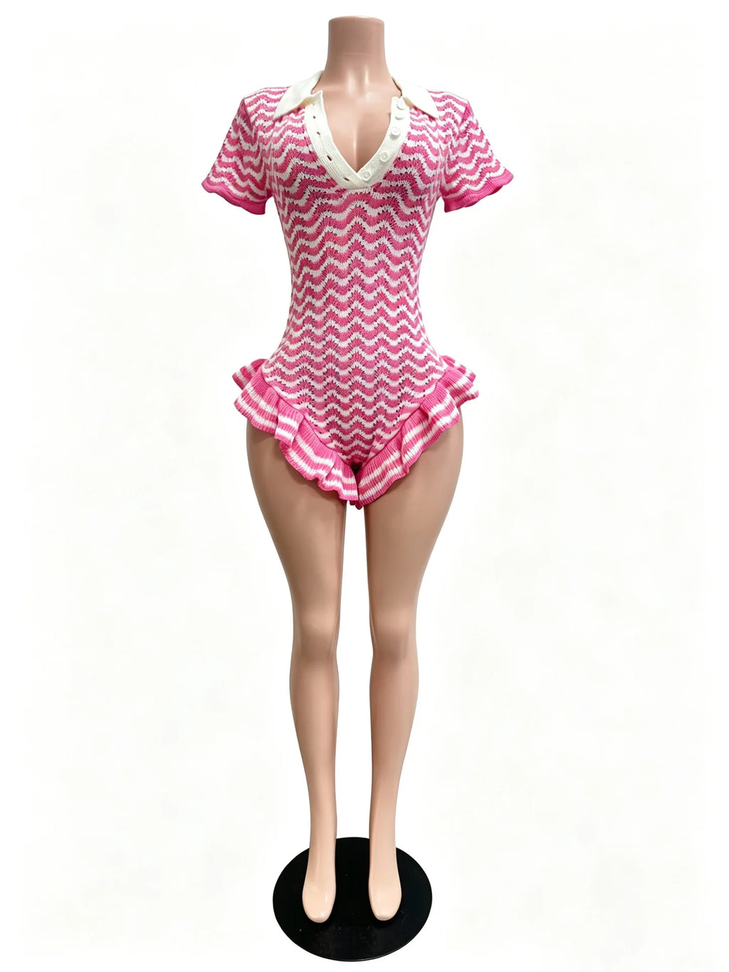 The Capri Flirt Knit Romper