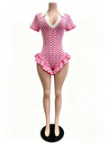 The Capri Flirt Knit Romper