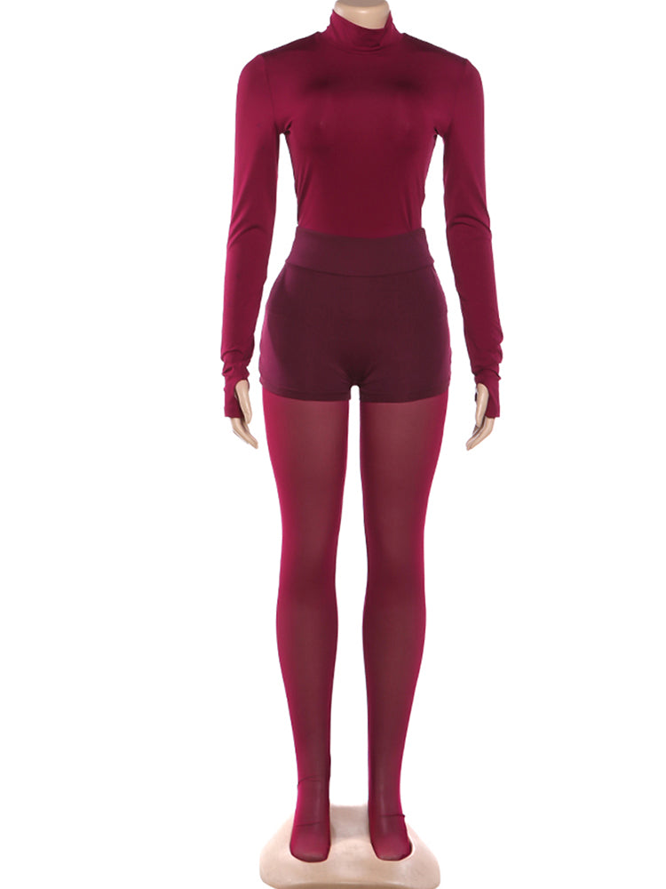 Crimson Layer Seduction 3-Piece Set  image 1