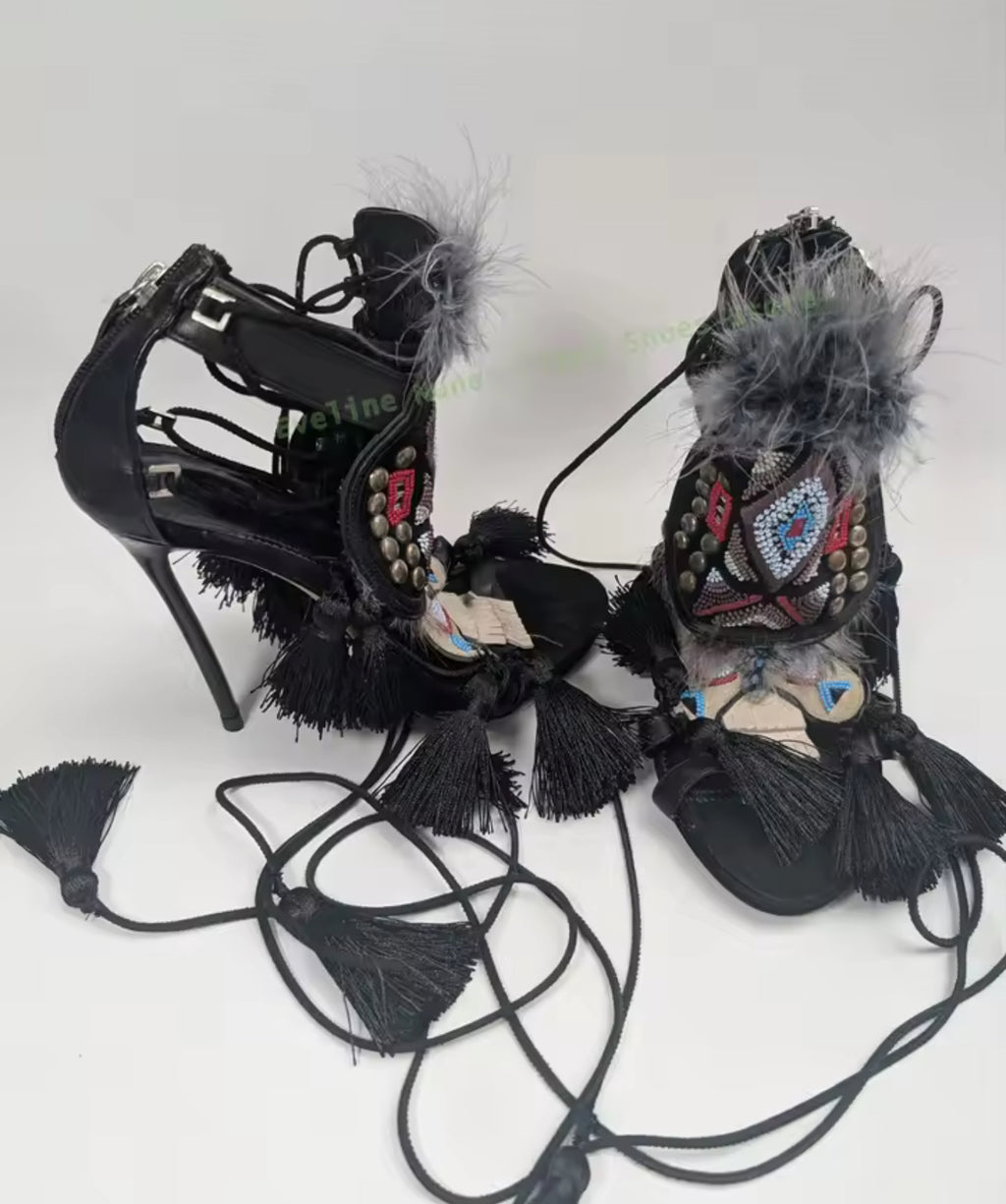 Tribal Luxe Gladiator Sandals (MADE TO ORDER) image 5