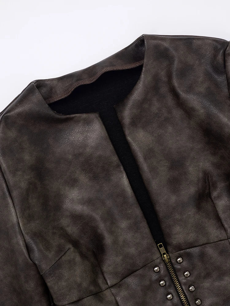 Studded Intentions Faux Leather Jacket image 4