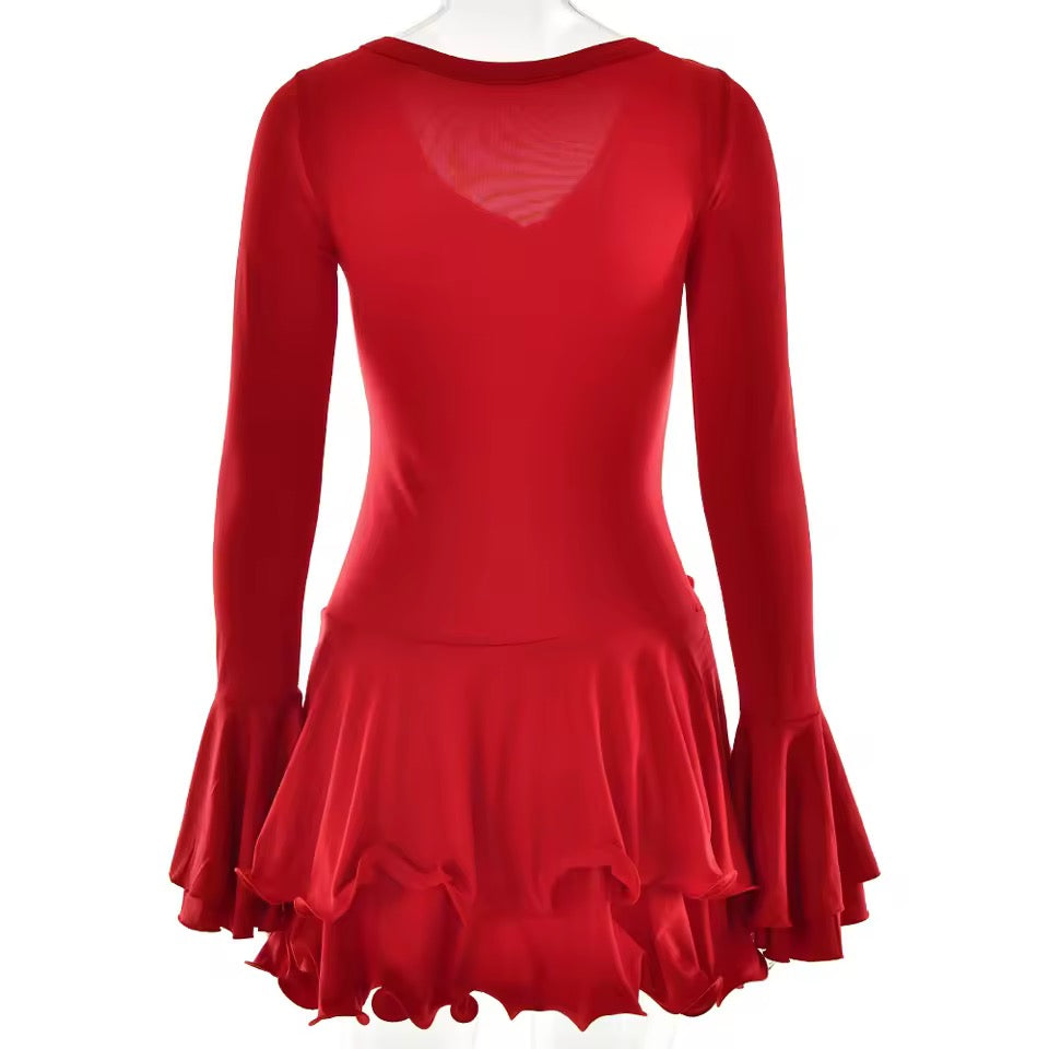 Blush Reverie Ruffle Mini Dress  image 4