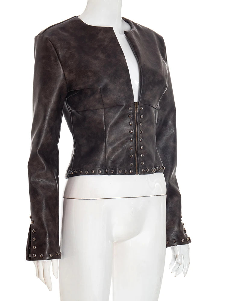 Studded Intentions Faux Leather Jacket image 3