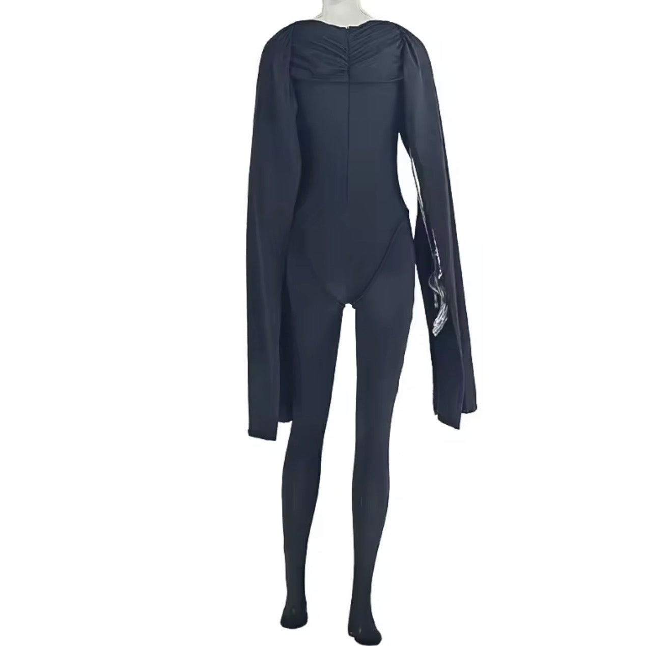 Draped Goddess Cape Jumpsuit  image 4