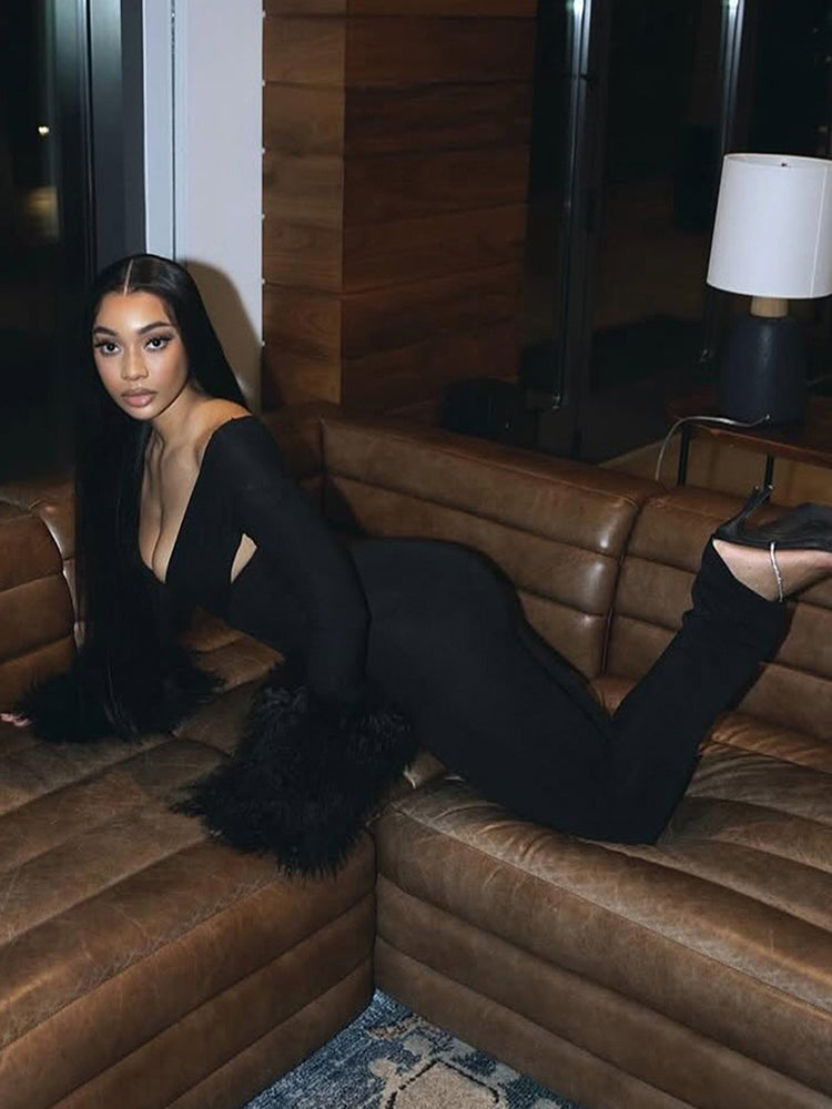 Midnight Crosscut Luxe Jumpsuit  image 2