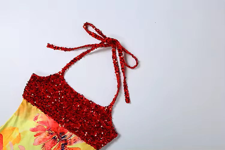 Sunset Bloom Mini Dress image 5