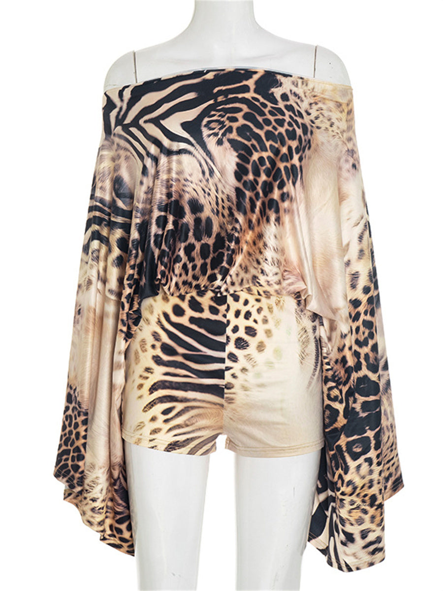 Wild Allure Off-Shoulder Romper image 1