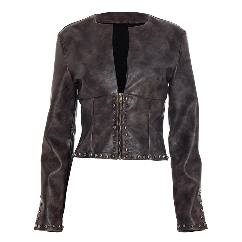 Studded Intentions Faux Leather Jacket image 1