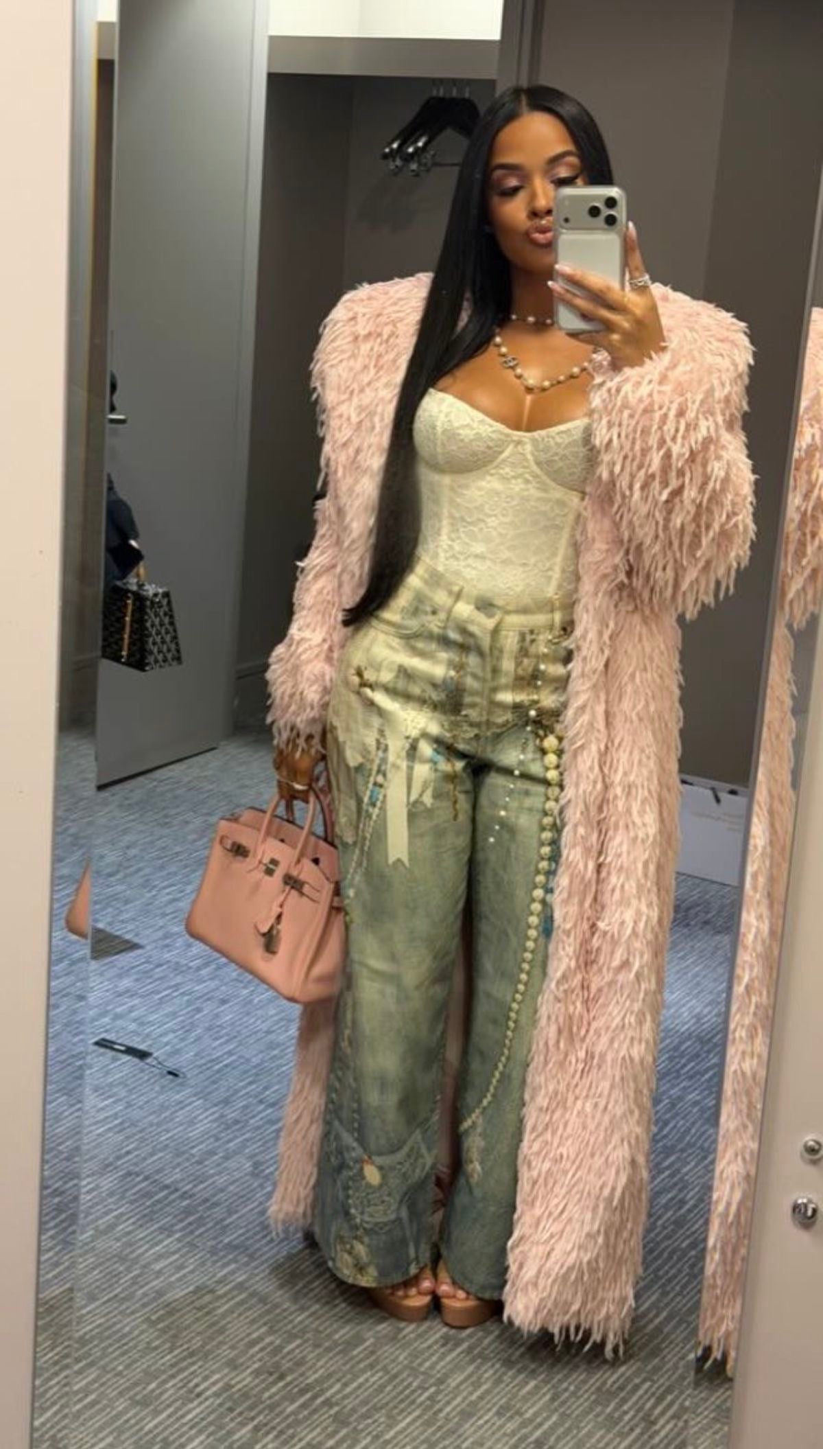 Boho Luxe Patchwork Denim Jeans image 2