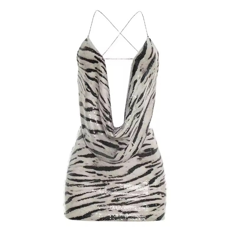 Wild Nights Cowl Mini Dress image 1
