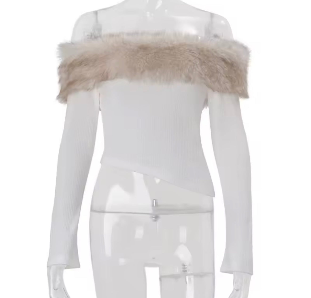 Winter Muse Faux Fur Knit Top image 2