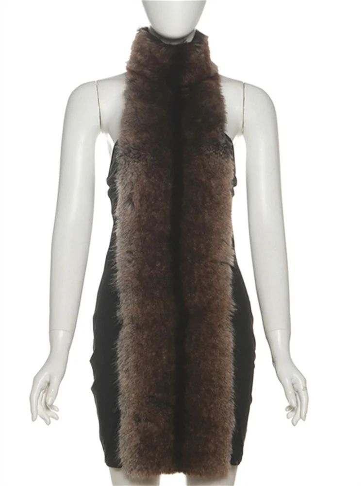 Velour Allure Patchwork Dress image 1