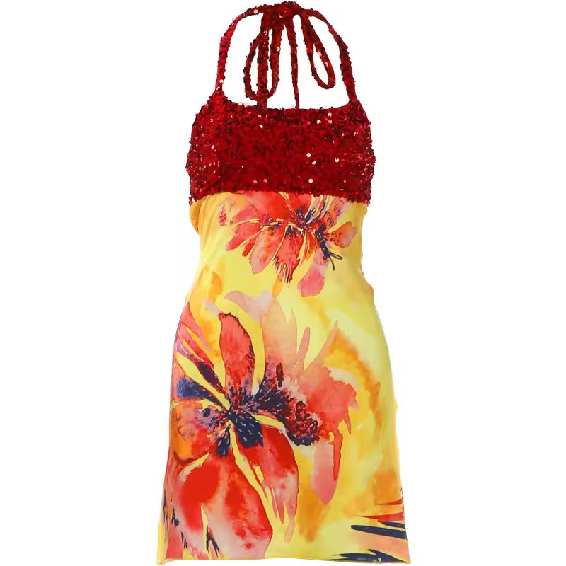 Sunset Bloom Mini Dress image 1