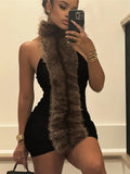 Velour Allure Patchwork Dress image 0