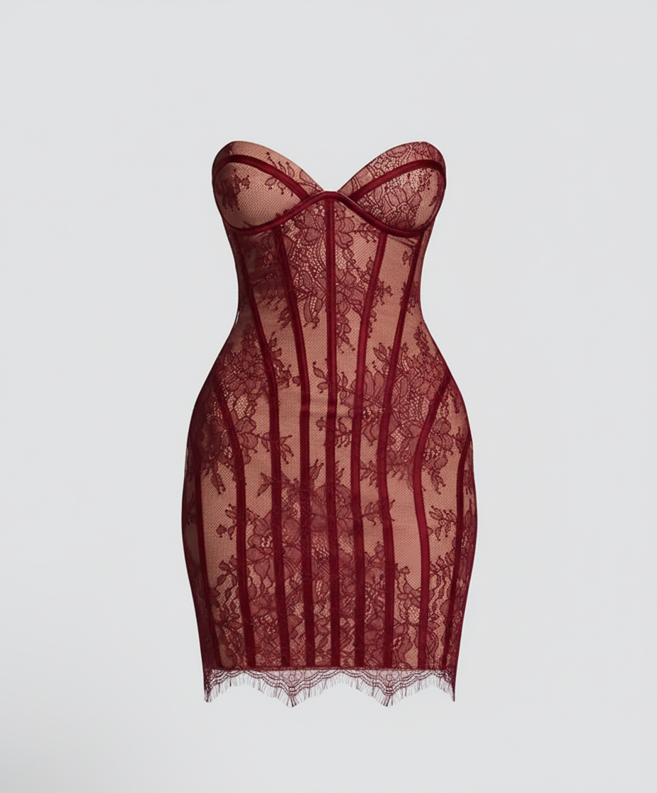 Enchanted Silhouette Lace Maxi & Mini Dress image 4