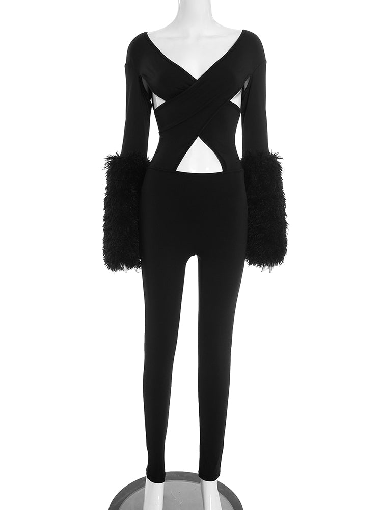 Midnight Crosscut Luxe Jumpsuit  image 1